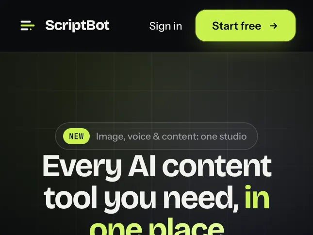 ScriptBot screenshot